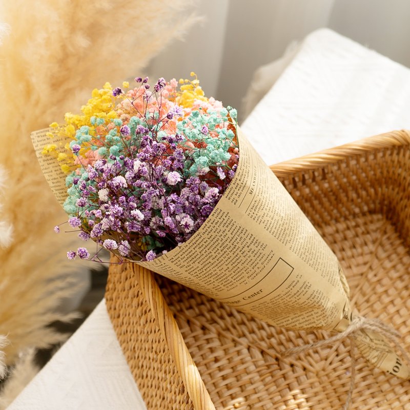 Hot Selling Preserved flower Dried Flower Colorful Gypsophila