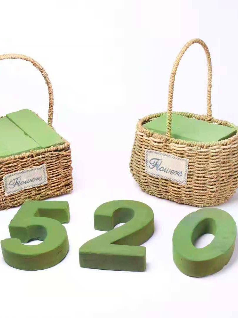 Oasis Wet Floral Foam Bricks Flower Arrangement Mud Block Green Preserved Fresh Flower Foamflower Clay Fixing Foam For Flowers