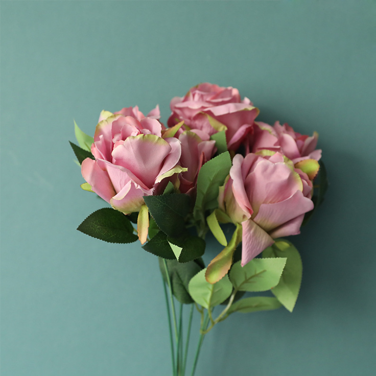 Best price high quality silk rose artificial flower for wedding decoration