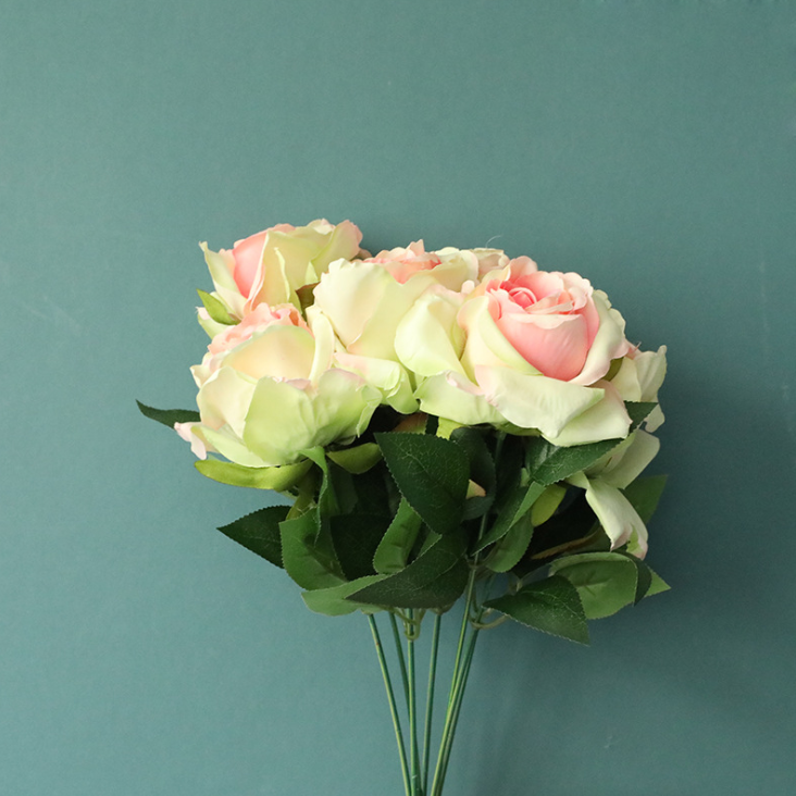 Best price high quality silk rose artificial flower for wedding decoration