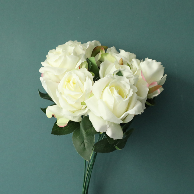 Best price high quality silk rose artificial flower for wedding decoration