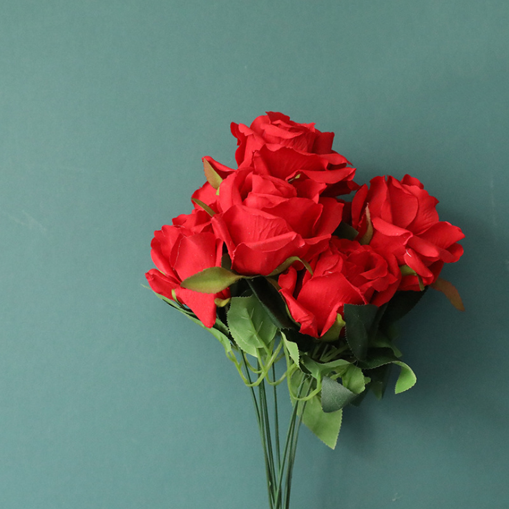 Best price high quality silk rose artificial flower for wedding decoration