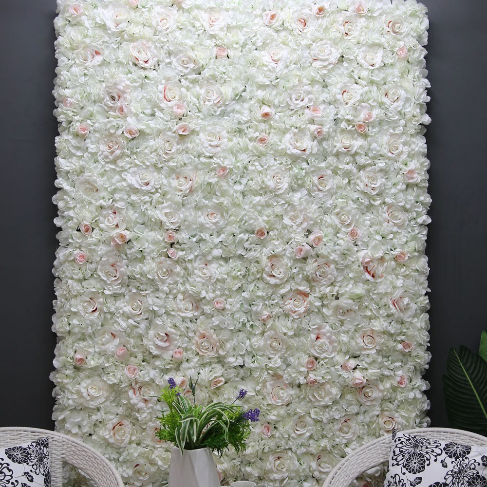Newly artificial flower garland flower wall panel wedding decoration backdrop preserved flower wall