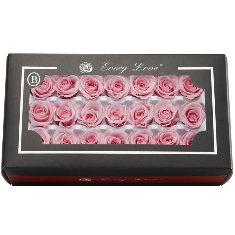 Wholesale High Quality 2-3cm Grade A-B Rose Head Stabilized Eternal Rose Head Preserved Rose Immortal Flower for Decora