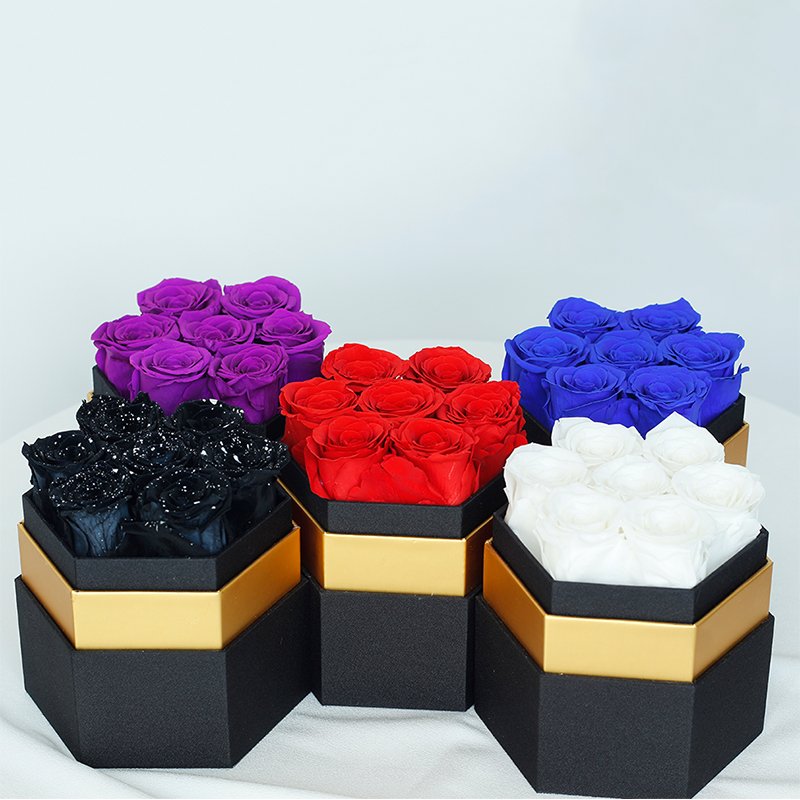 ODM/OEM customizable Mother's Day Gift Long Life Lasting Real Natural Forever Eternal Preserved Rose With exquisite gift box