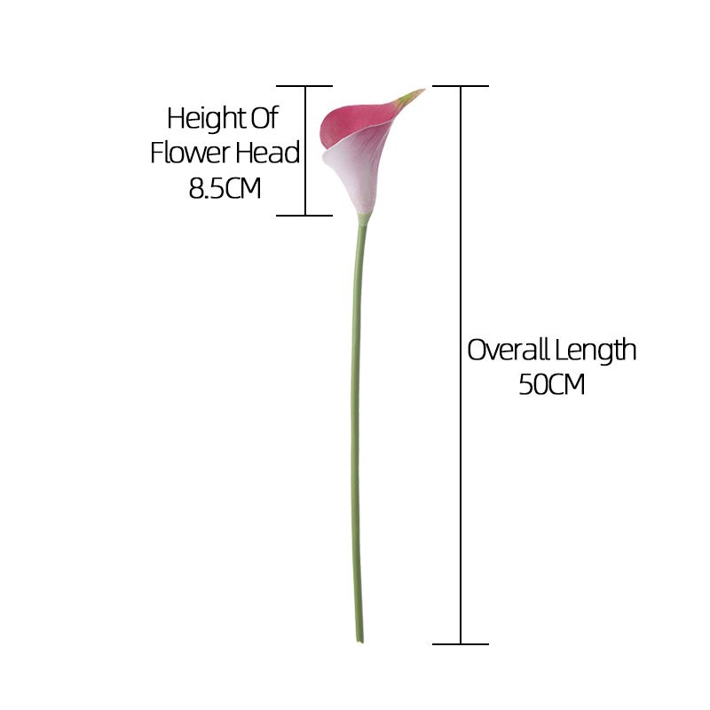 MW01512 Calla Lily Artificial Real Touch Artificial Calla Lily Stems With Nice Color Calla Lily Buds For Party Arrangement