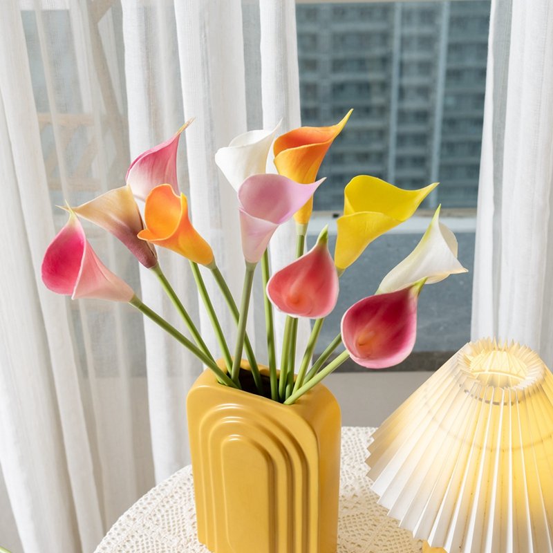 MW01512 Calla Lily Artificial Real Touch Artificial Calla Lily Stems With Nice Color Calla Lily Buds For Party Arrangement