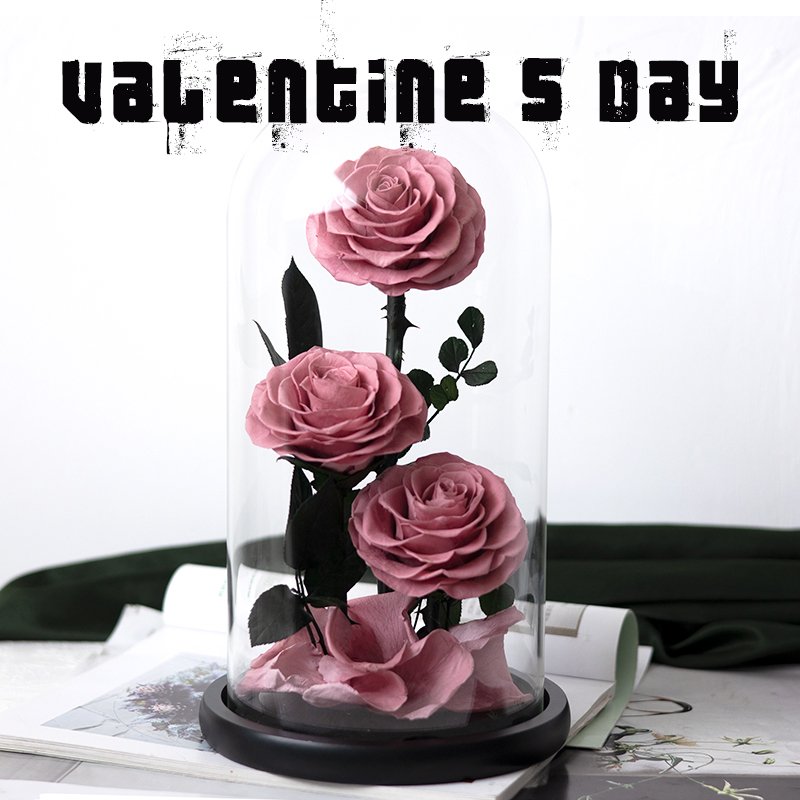Wholesale high-end Life After Life Preserved Flower Ornaments For Valentine's Day Wedding Decoration flowers