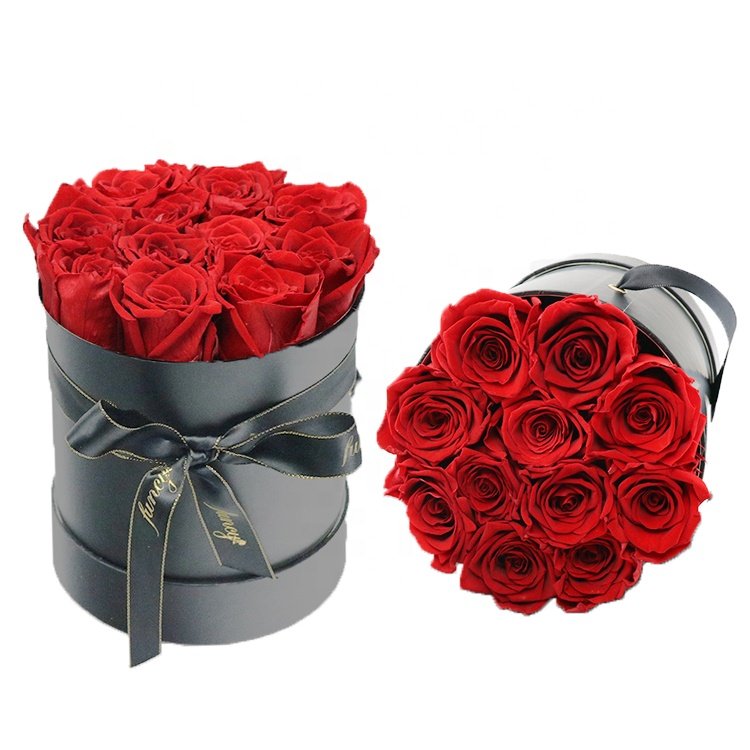 Enchanted Stabilized Rosas Preserved Roses Flower Box Valentines Day Gifts Forever Eternal Long Lasting Infinity Flowers