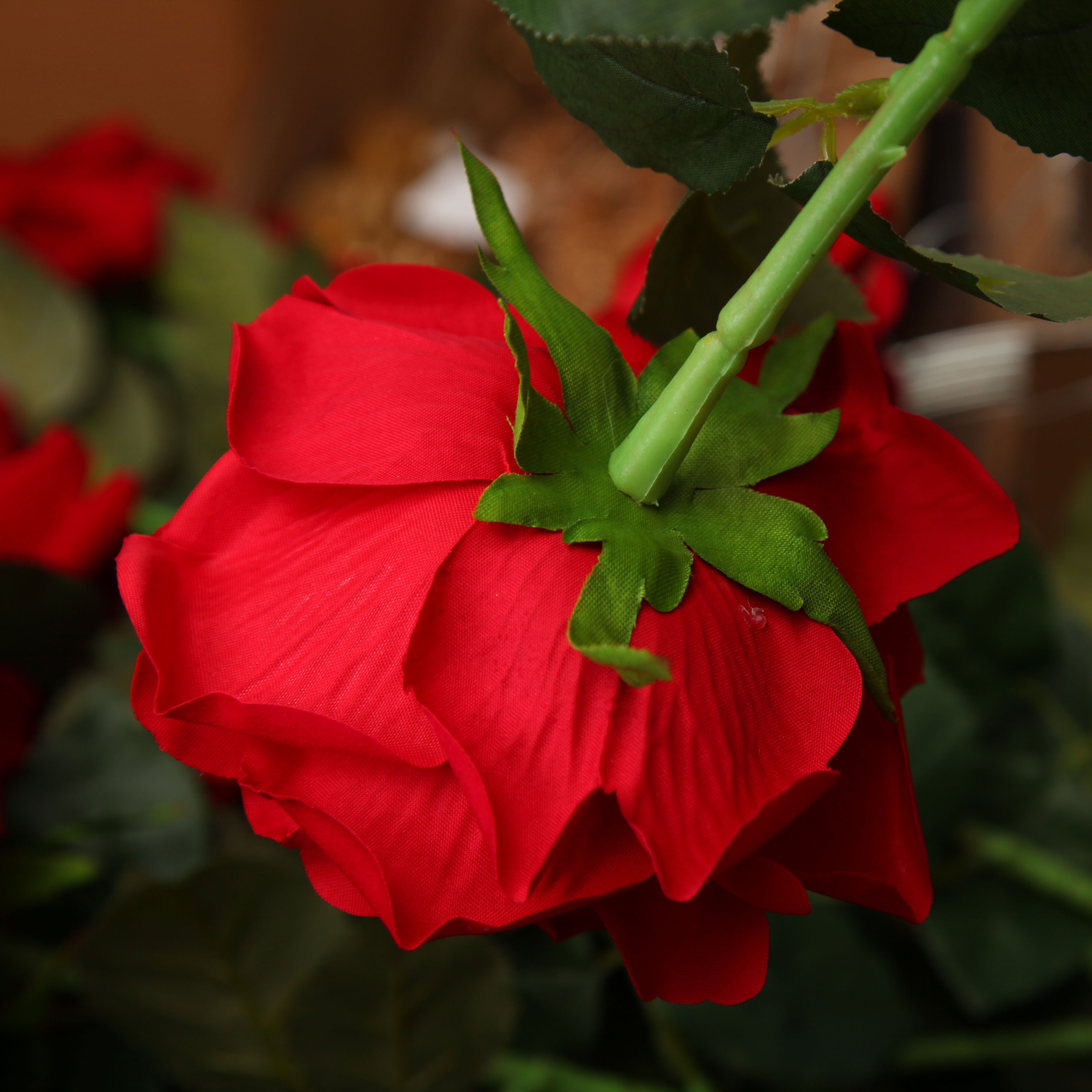 TCF Decorative Real Touch Rose Flowers Artificial Silk Rose Flower Artificial Flowers For Home Wedding Decor