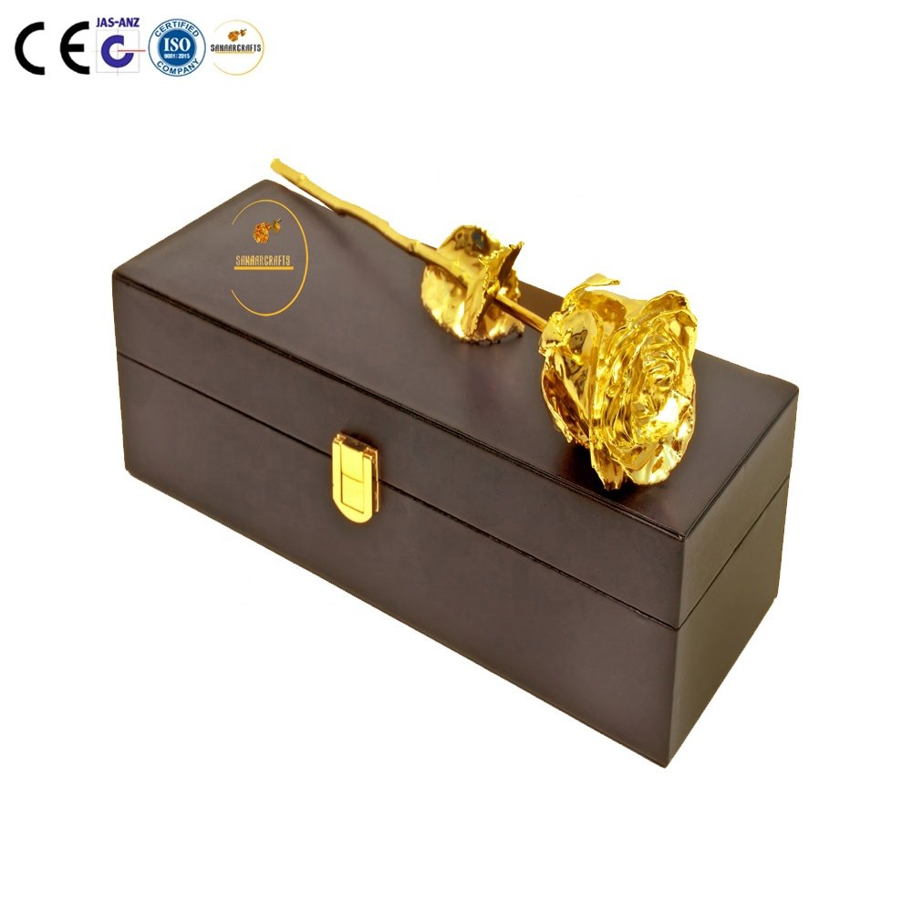 Natural Rose Full Dipped 24k Gold Rose/ Flower Rose gold colour beautiful items