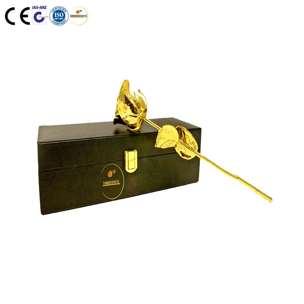 Natural Rose Full Dipped 24k Gold Rose/ Flower Rose gold colour beautiful items