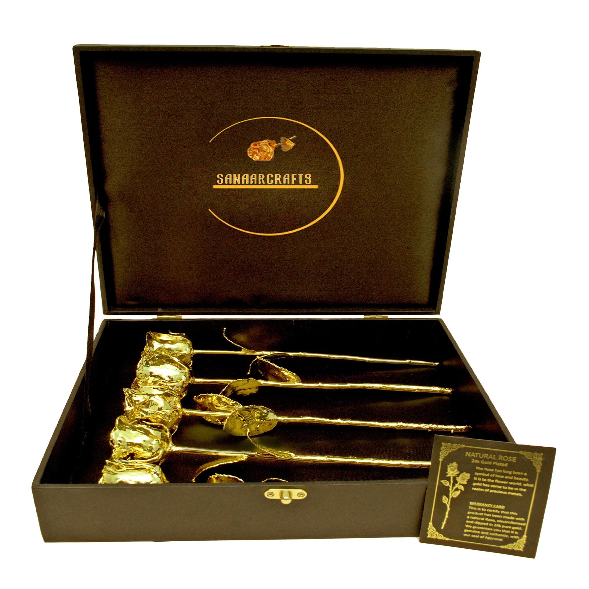 Natural Rose Full Dipped 24k Gold Rose/ Flower Rose gold colour beautiful items