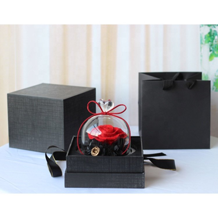 Ourwarm Mother Day Gift Eternal Forever Preserved Roses Flower Box Valentines Day Gift for Women
