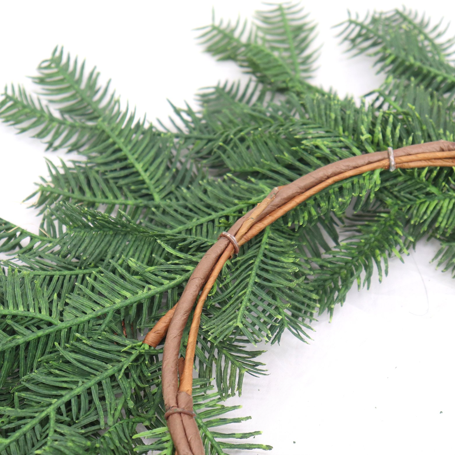56cm New Style PVC Hoop Pine Cheap Wedding Artificial Decorative Flowers Wreaths Greenery Plants Preserved Flowers Plants