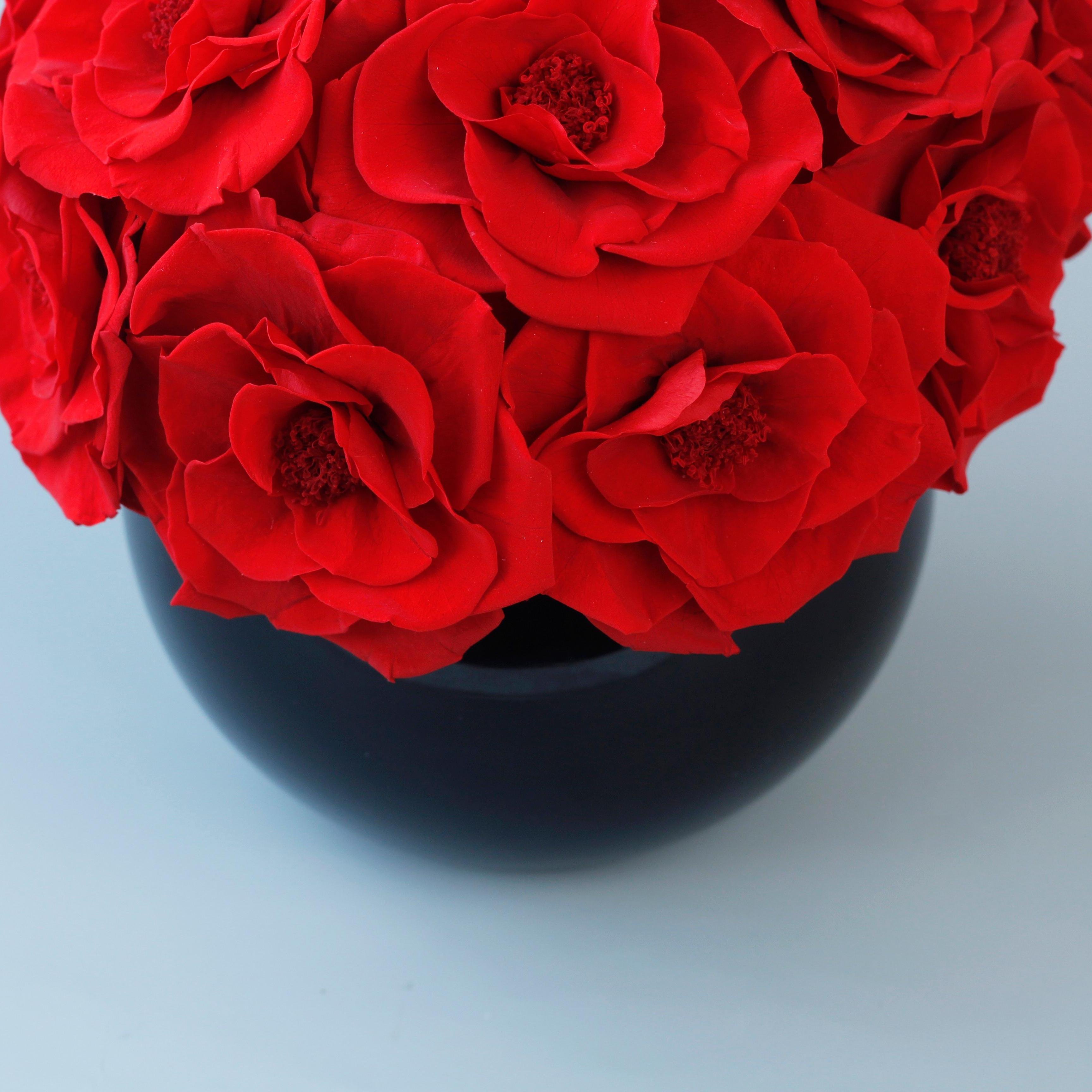 Lovebay Valentines Day Gifts Galaxy Red Preserved Rose Forever Eternal Flowers Long Lasting Home Deco Rose Preserved in Vase