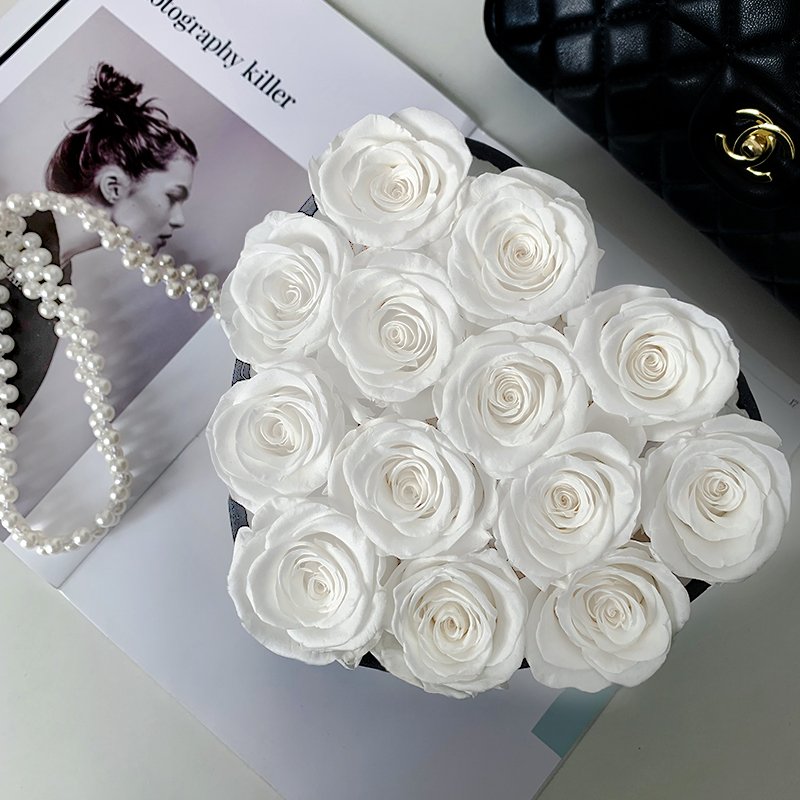 wholesale Real Handmade Forever Roses Preserved Flower Eternal Stabilized Preserved Roses Box Natural Long Stem Preserved Roses
