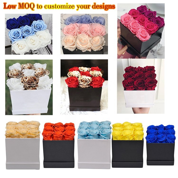 Flores En Caja Preservadas Stabilized-Roses Ternelle Globe Immortal Preserved Flower In Kunming