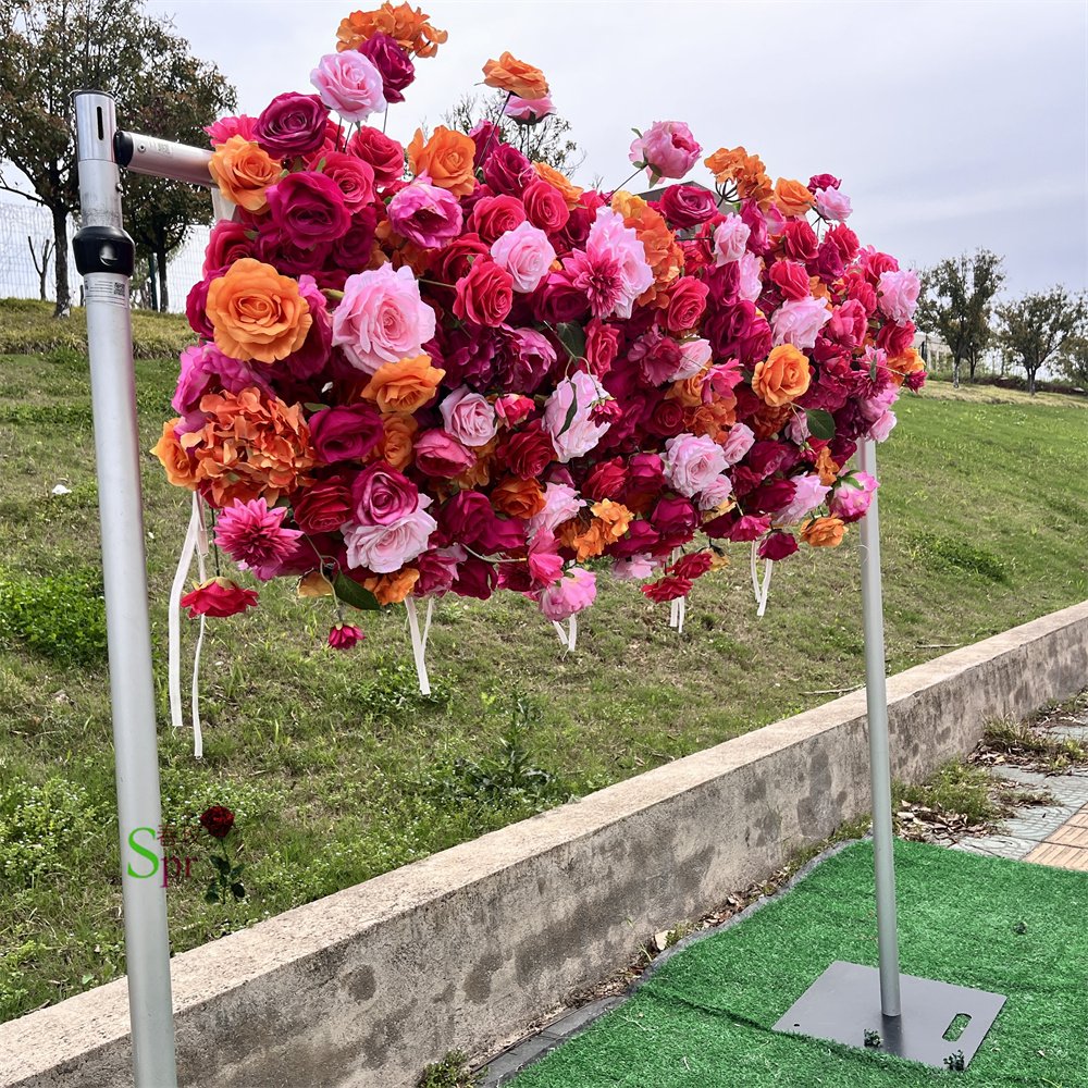 SPR Bridal Bouquet Good Price cheap Of Wedding Decoration Hydrangea With Rose Artificial Silk Flower Wall