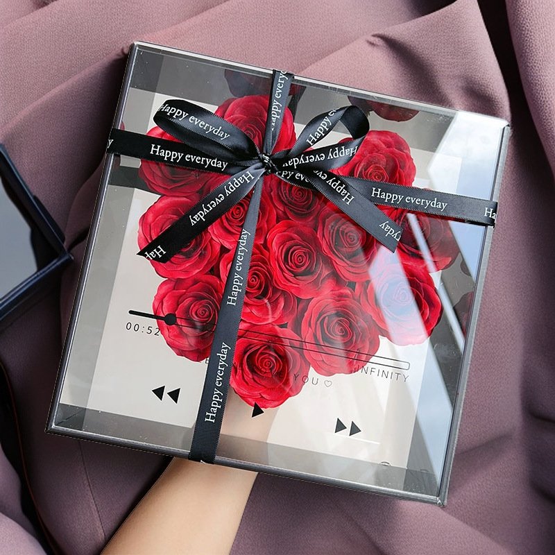 2024 Valentine Wholesale Luxury Gift Preserved Flower Box Everlasting Stabilized Preserved soap Rose In Gift Box
