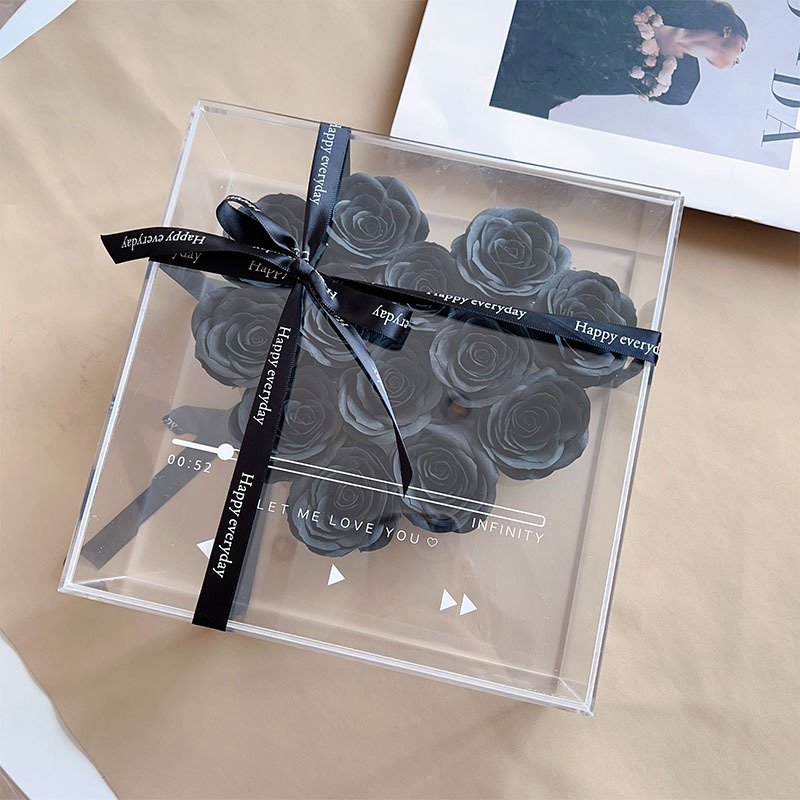 2024 Valentine Wholesale Luxury Gift Preserved Flower Box Everlasting Stabilized Preserved soap Rose In Gift Box