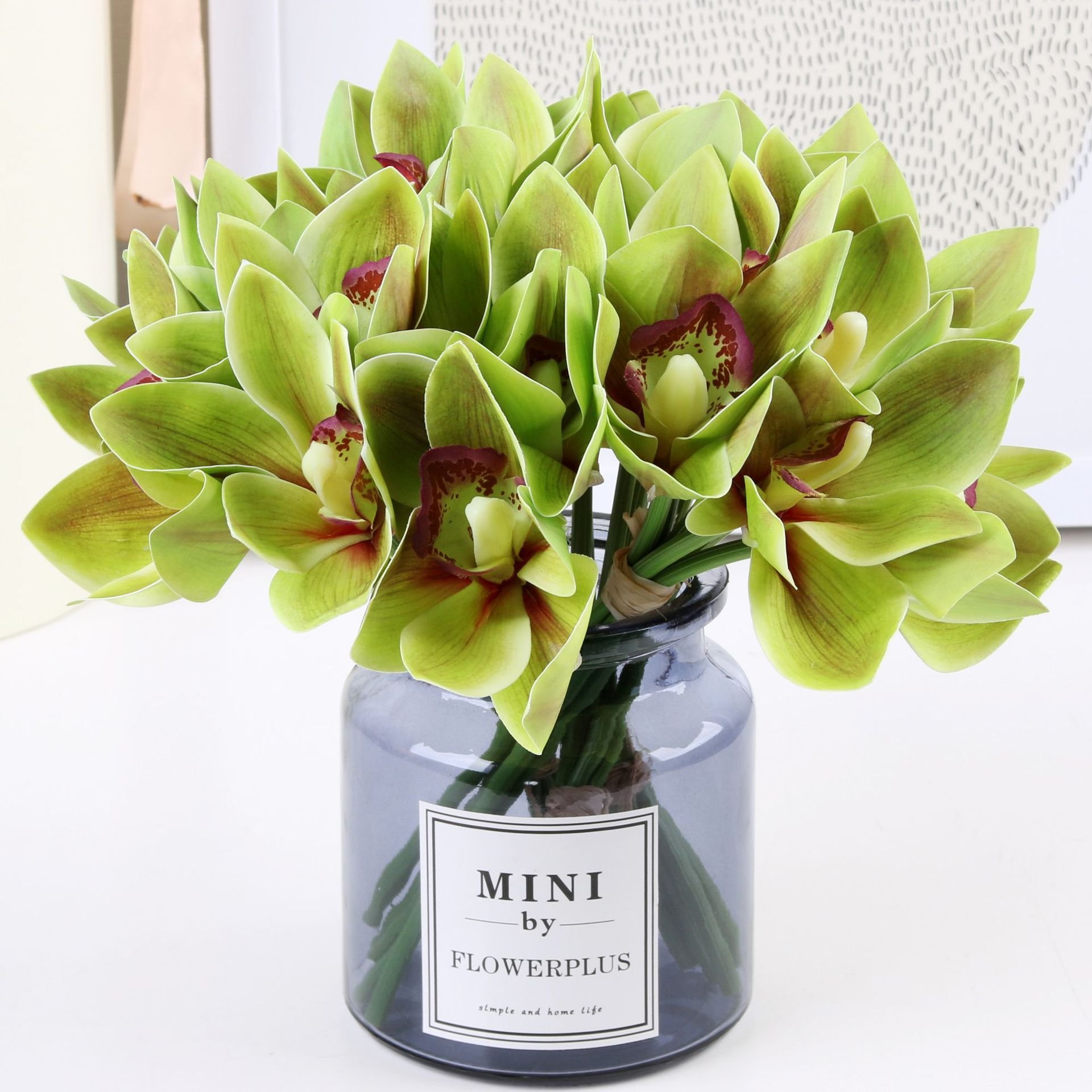 Artificial flower fe flower 3d printing Huilan Zaji hotel window decoration potted wedding background decoration