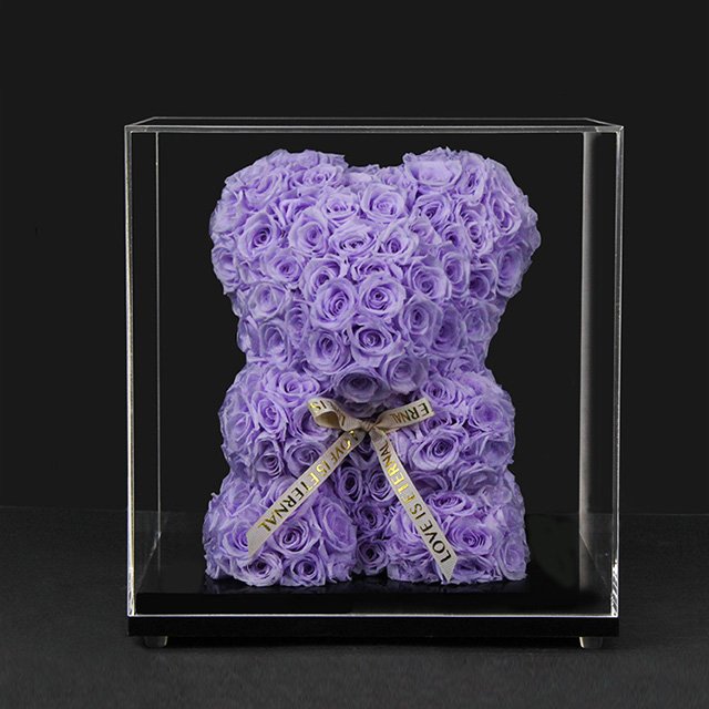 Day Gift 25cm Bear 40cm Bear Rose Teddy Bear Rose Preserved Flower With Box Gift