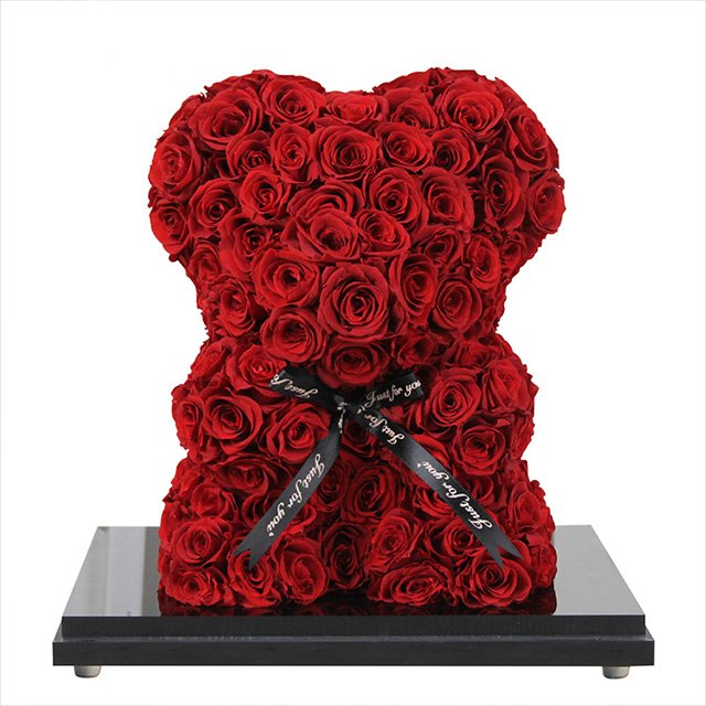 Day Gift 25cm Bear 40cm Bear Rose Teddy Bear Rose Preserved Flower With Box Gift