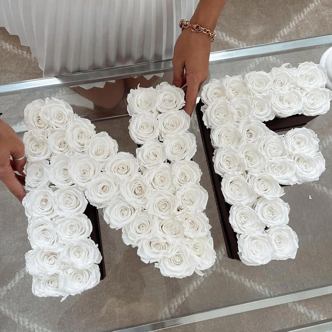 Wedding flower arrangements preserved flower gift box rose eternelles for Valentine's Day gifts