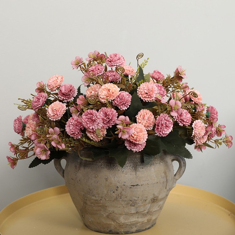 Wholesale 5 forks and 11 flowers Carnation Flower Artificial Flowers For Home Decoration