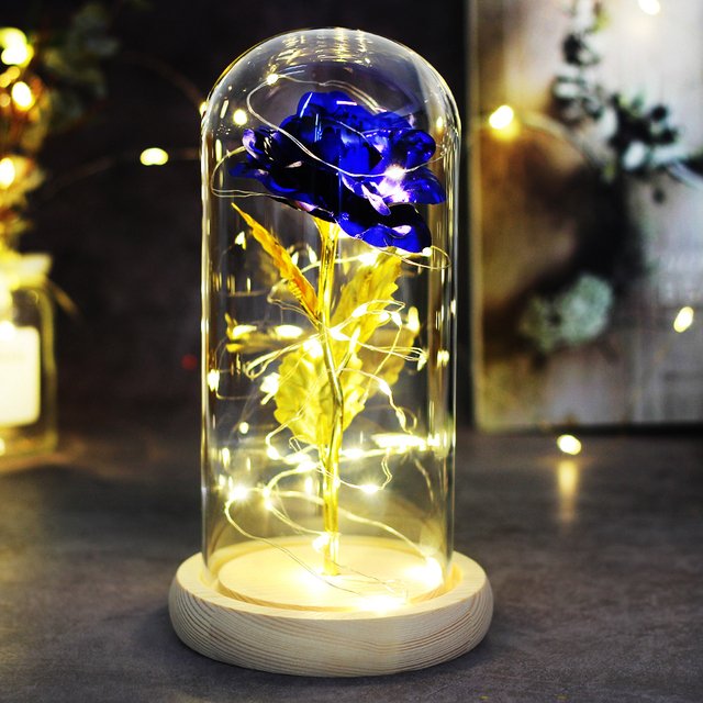 Wholesale Long Lasting Fresh Forever Real Touch Preserved Rose Flower In Glass Dome