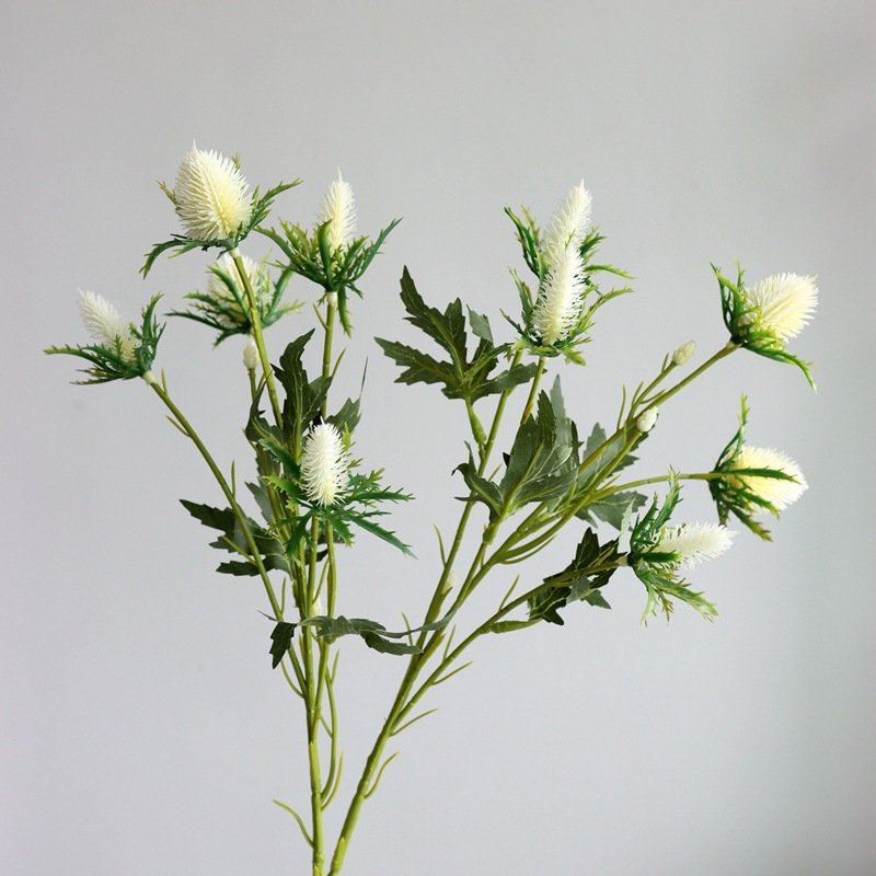 Good Quality Simulation Flower Artificial 10 Heads Eryngo Fruit Living Room Floral Decoration Artificial Eryngium Foetidum