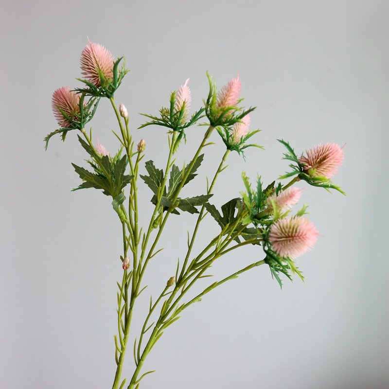 Good Quality Simulation Flower Artificial 10 Heads Eryngo Fruit Living Room Floral Decoration Artificial Eryngium Foetidum