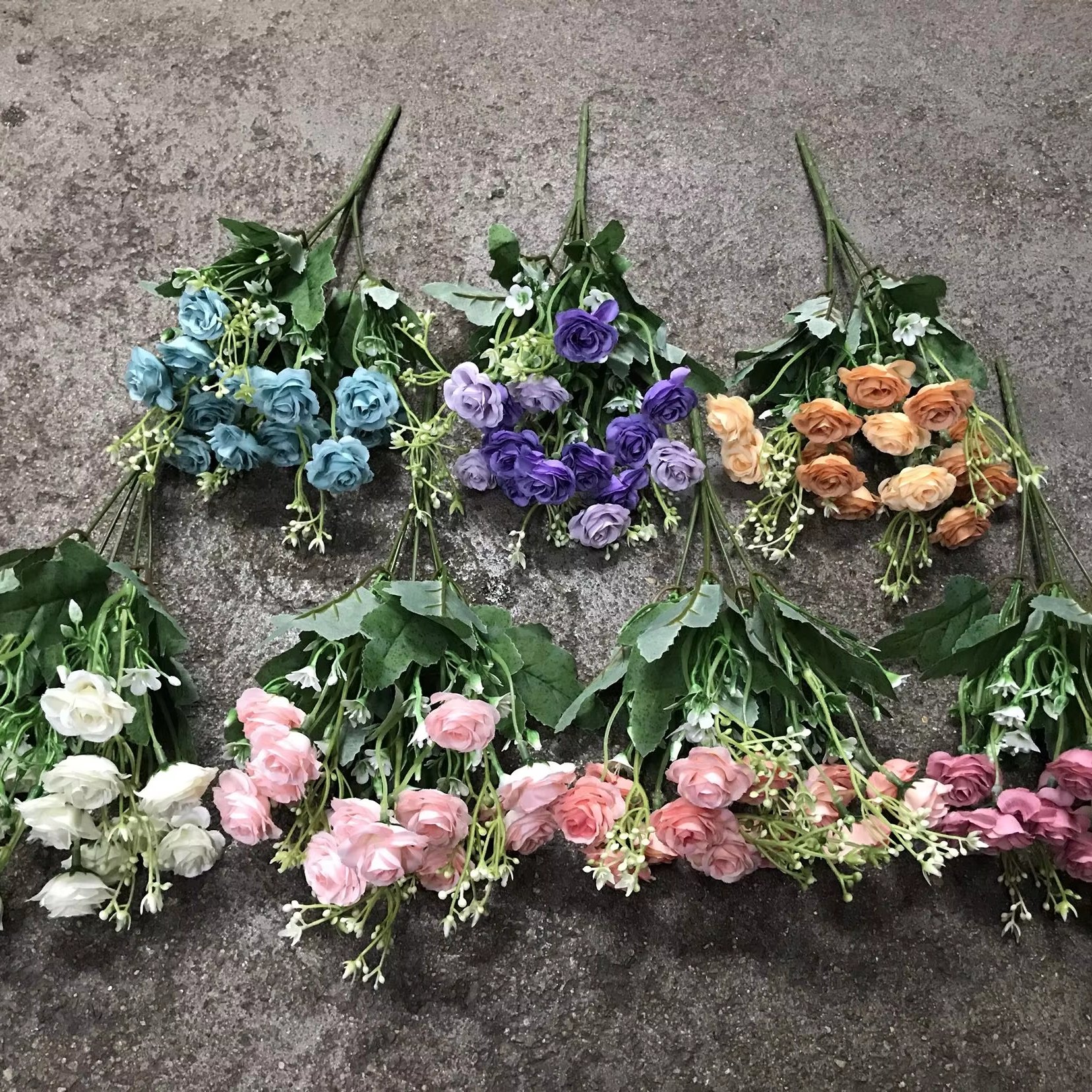 30CM Faux Decorative Preserved Flower Arrangement Christmas Artificial Rose Flowers Realistic Silk Eternal Roses