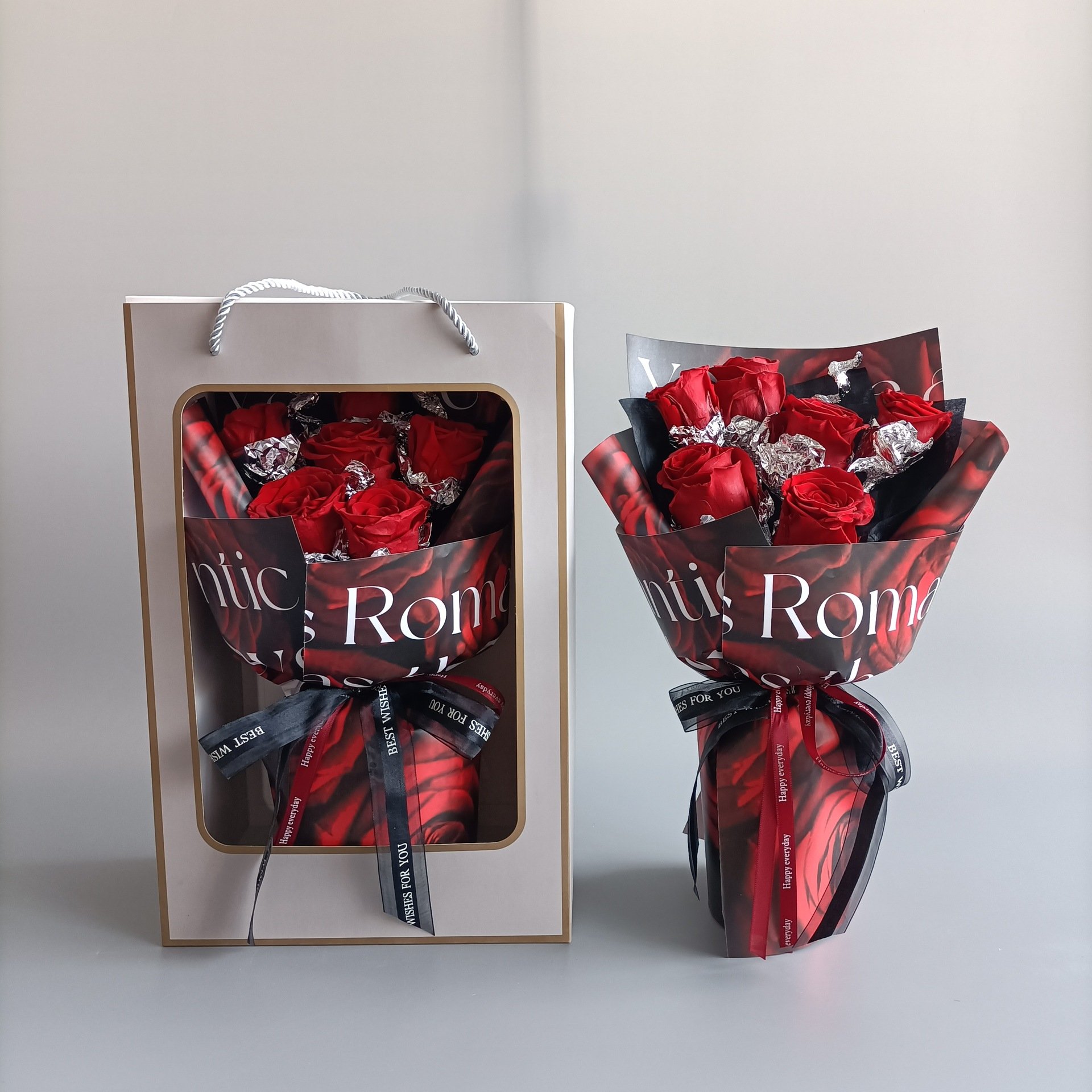 Eternal Rose Bouquet Source Factory Directly Supplies Immortal Flower Bouquets