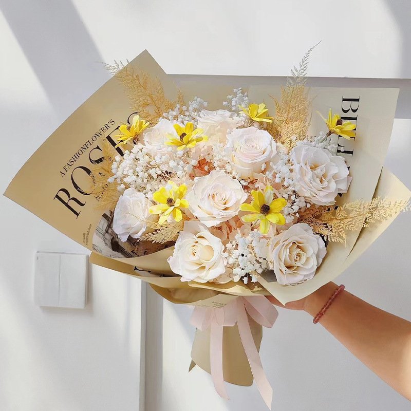 Eternal Rose Bouquet Source Factory Directly Supplies Immortal Flower Bouquets