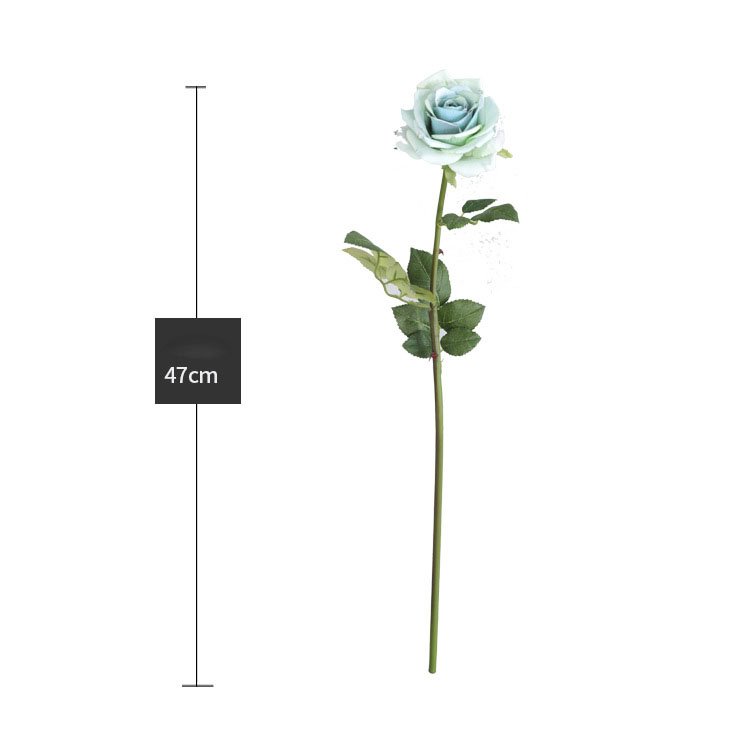 Classic wholesale single branch romantic rose Artificial Flowers For Home Decoration
