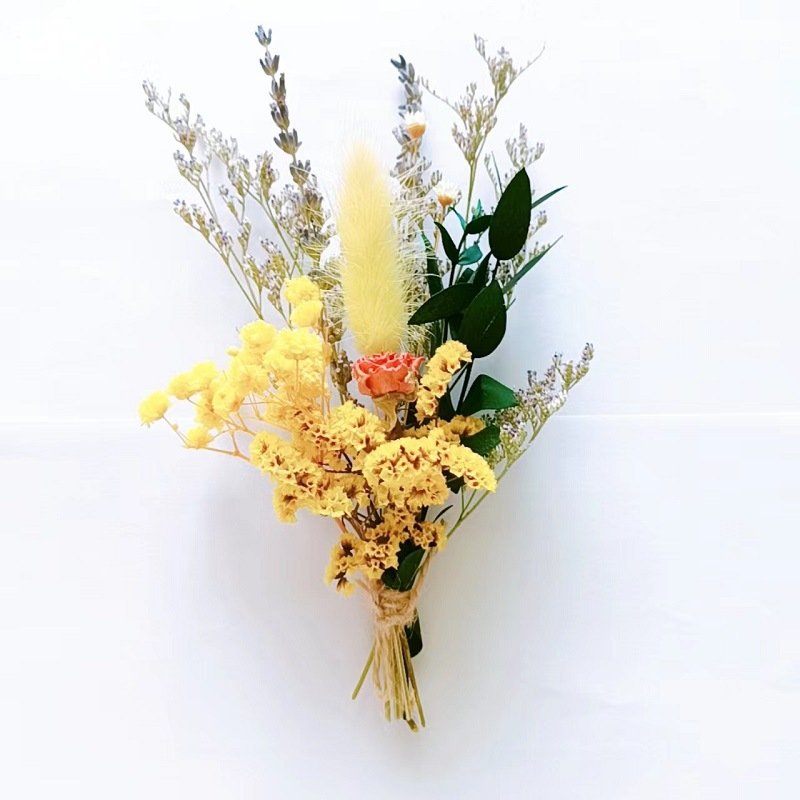 Ychon Mini bouquet of Preserved flowers Artificial dry flower Gift decoration for Valentine's Day and Mother's Day