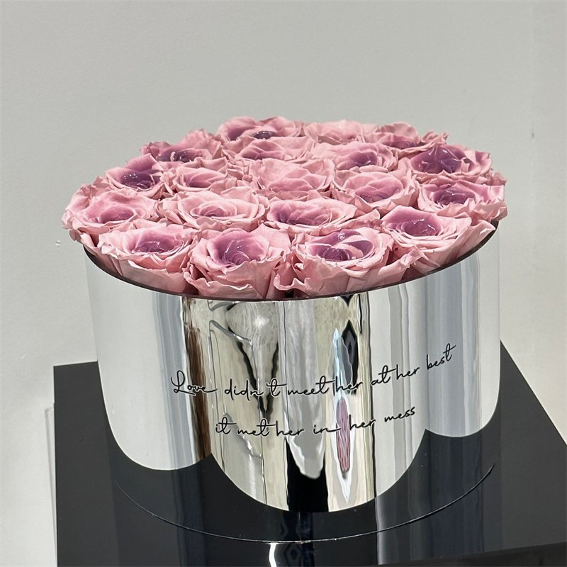 Wholesale China Various Styles Pink Roses Gift Box Real Natural Everlasting Immortal Forever Eternal Preserved Flower for Girls