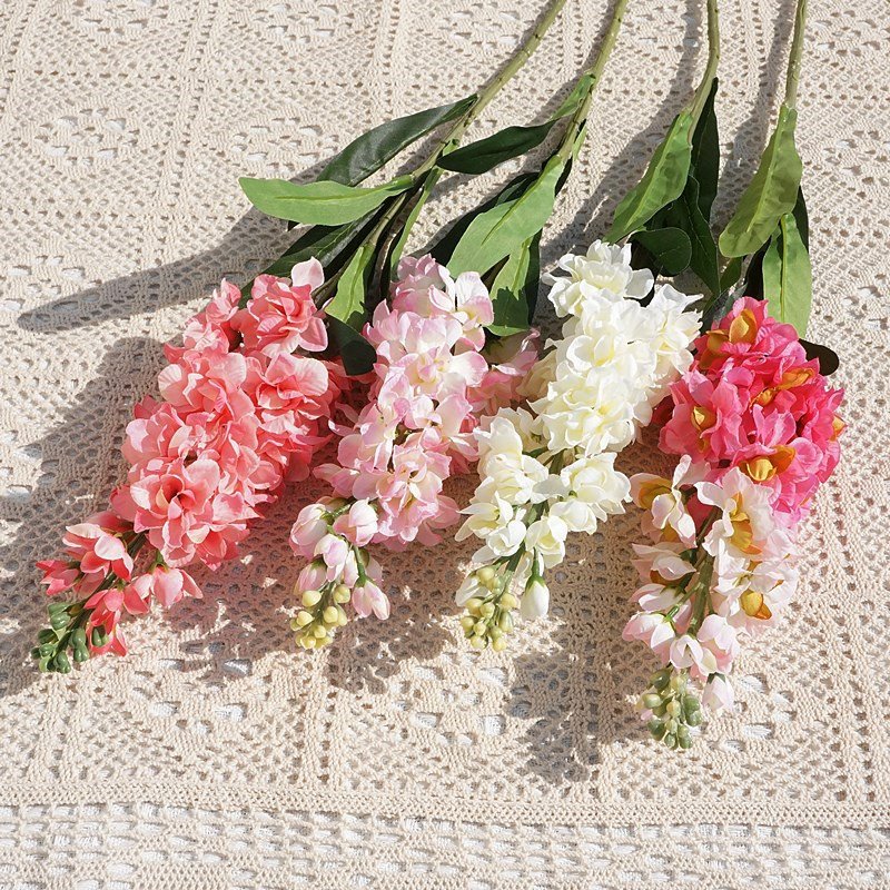 Wholesale Artificial Flowers Single Stem 80cm Artificial Delphinium Flowers for Home Decor