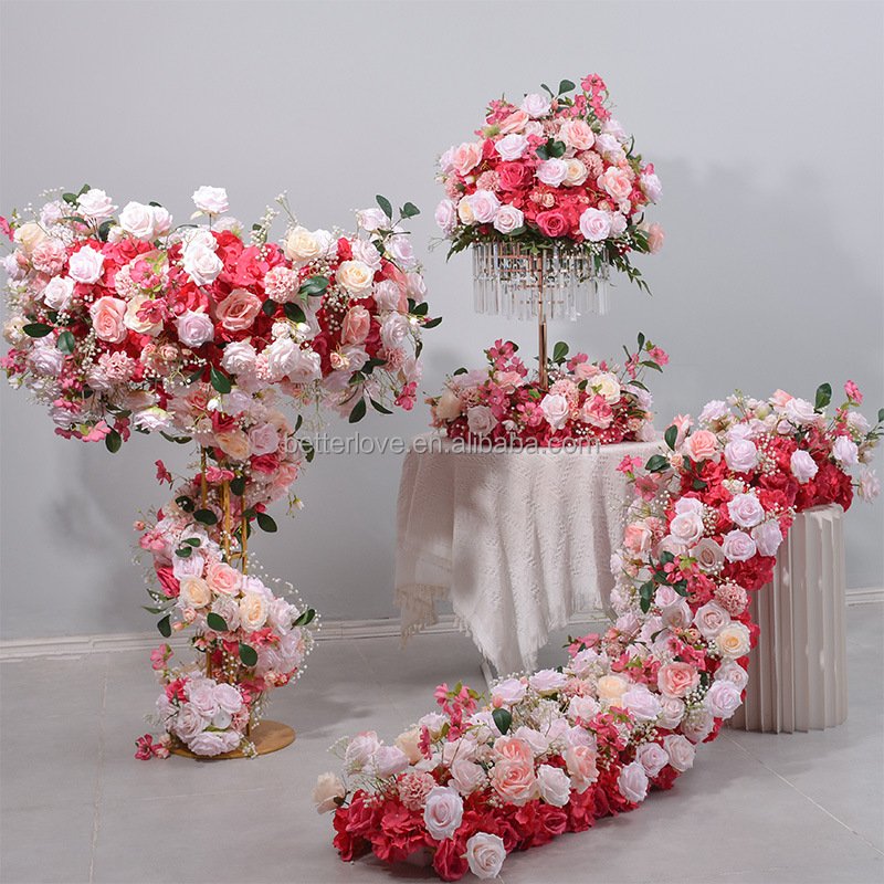 new 2024 giant 70cm flower ball flower wreath purple bow clear burgundy custom dinning for centerpiece