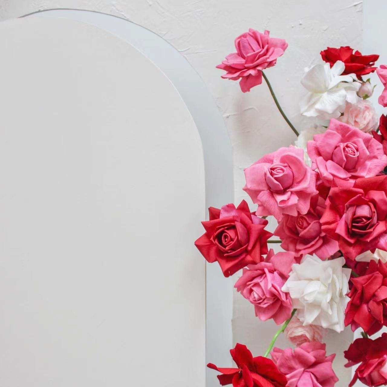 D-R001 decorative flowers new artificial real touch rose rude color rose latex flower for wedding home decor