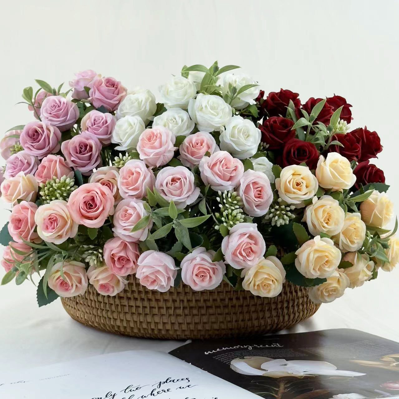 Wedding rose ball ccenterpieces for wedding table customize artificial flower ball silk flowers wholesale