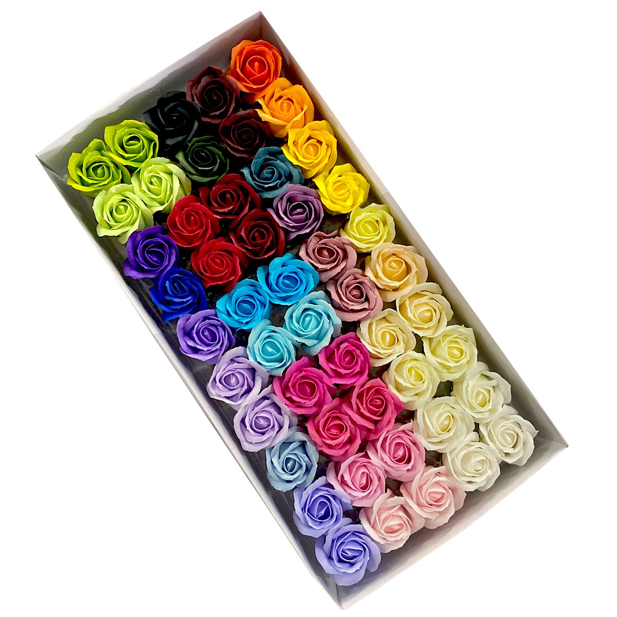 Handmade Art Artificial Flower 3 Layers Rose Head Bouquet Gift Boxes Wedding Decoration Simulation Soap Flower