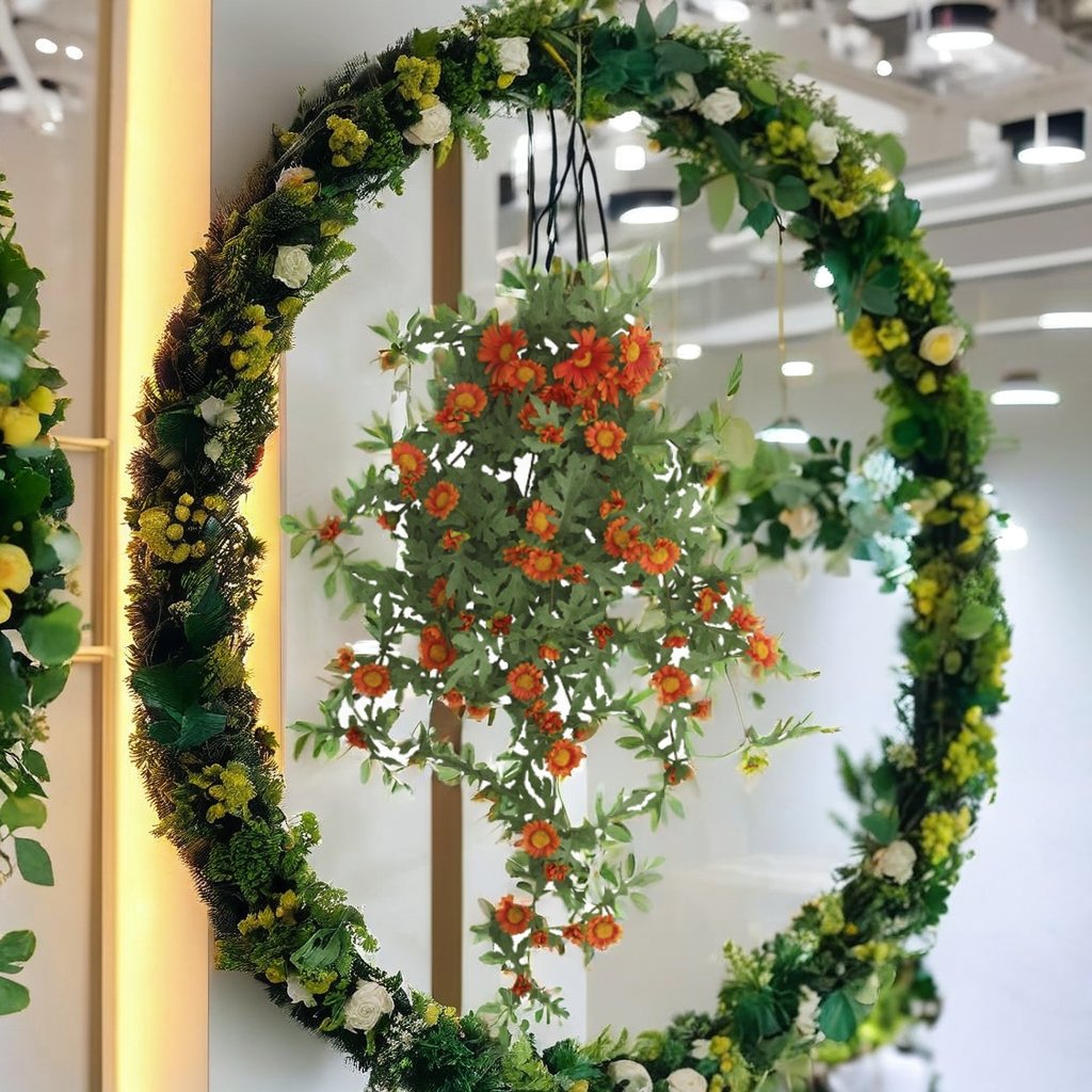 Natural Orange 80cm Sun Flower Artificial Flowers Bouquet For Home Decoration