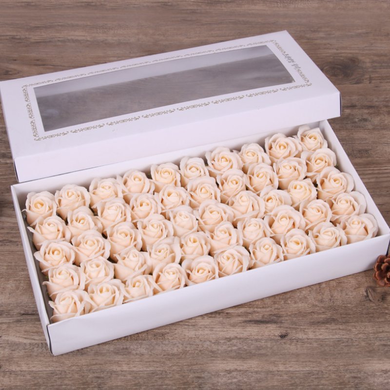 Soap Rose Flower Foam Flower Wedding Valentine's Day Christmas Decoration 50pcs/box