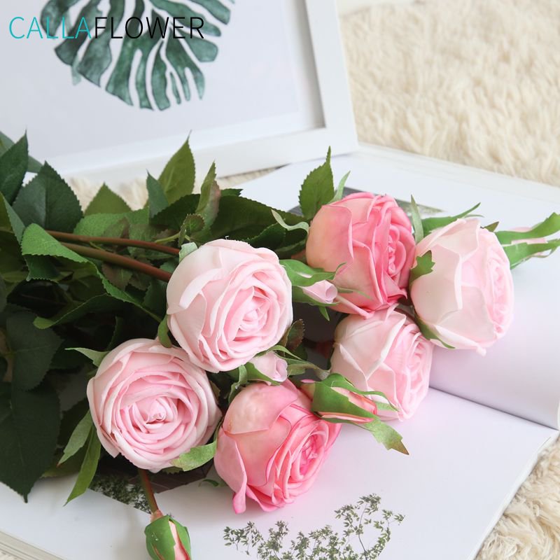 MW59991 Hot Sale rose flower artifisial real touch artificial flower real touch velvet roses flower