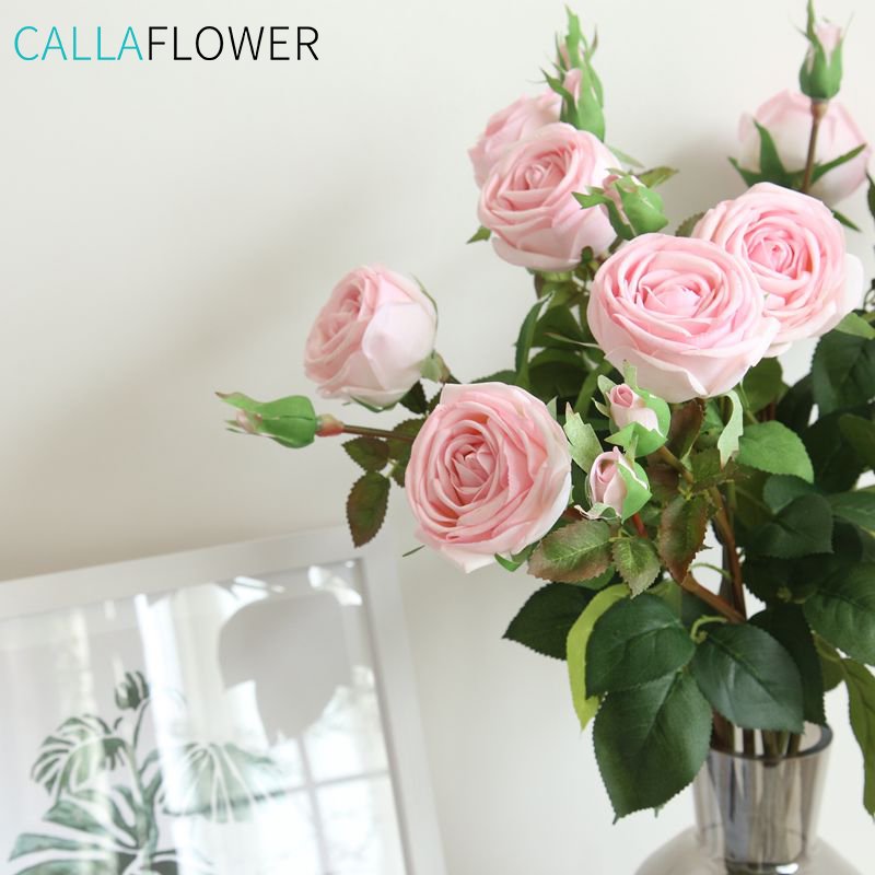 MW59991 Hot Sale rose flower artifisial real touch artificial flower real touch velvet roses flower