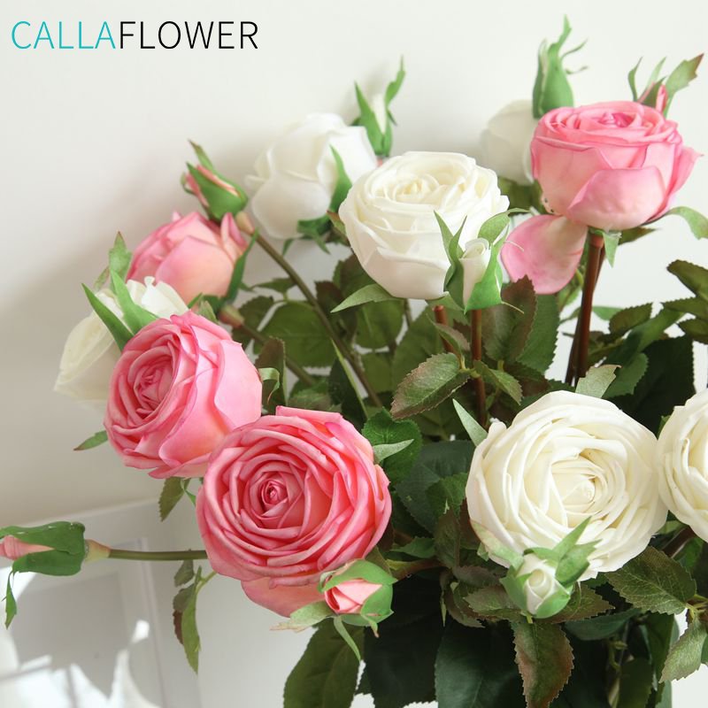 MW59991 Hot Sale rose flower artifisial real touch artificial flower real touch velvet roses flower