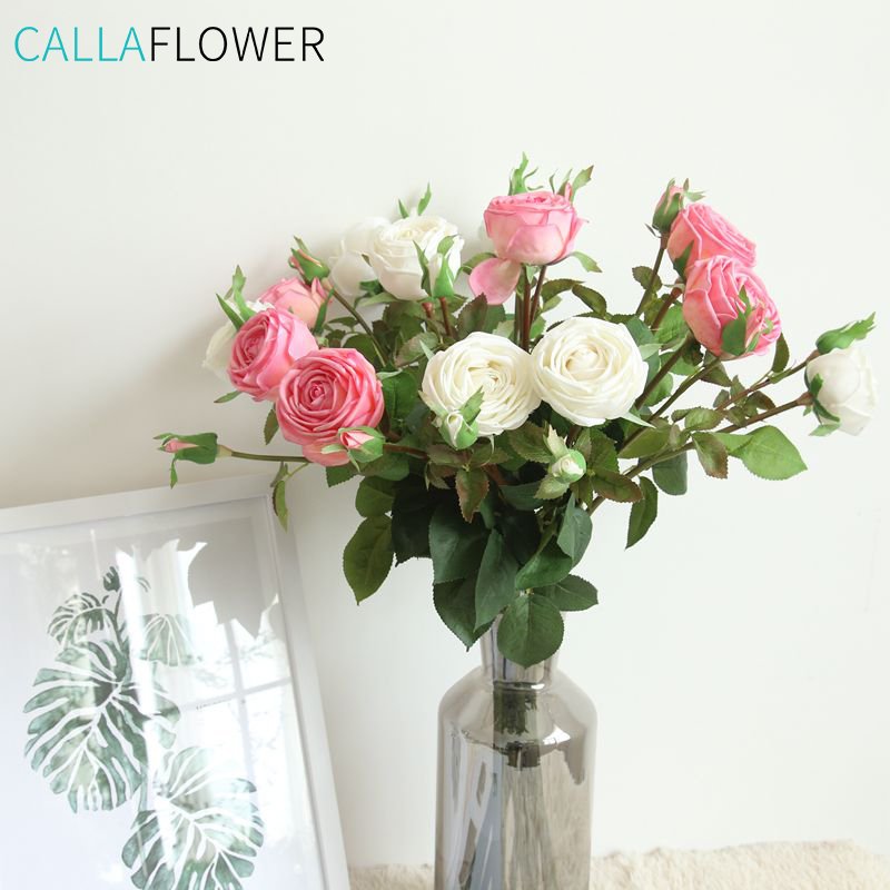 MW59991 Hot Sale rose flower artifisial real touch artificial flower real touch velvet roses flower